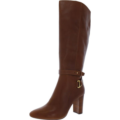 Lauren Ralph Lauren Makenna Tall Boot Deep Saddle Tan 7.5 B (M)