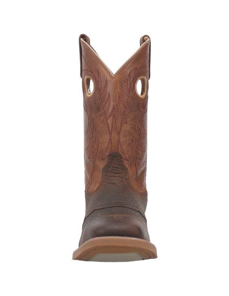 Laredo Men's Ripley Western Boot, Dark Brown/Tan, 11.5