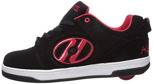 HEELYS Men's Little Kid Tennis Shoe, Black/Red, 13