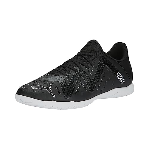 PUMA Mens Future Play Indoor Trainer Soccer Shoes, PUMA Mens black-PUMA Mens white, 9