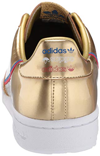 adidas Originals Men's Continental 80 Sneaker, Gold Metallic/Crystal White, 5 M US