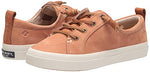 Sperry Women's Crest Vibe PLUSHWAVE Sneaker, TAN Snake, 7.5