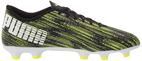Puma Men's Ultra 4.2 FG/AG Soccer Shoe, Black White-Yellow Alert, 10.5