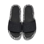 APL: Athletic Propulsion Labs Women's Big Logo Techloom Slide, (6, Black/White/Marble, Numeric_6)