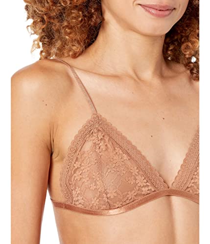 Free People Daisy Lace Bralette for Women - Hook and Loop Closure with Beautiful Lace Detail, Cute and Sexy Bralette Coral Sand SM (Women's 4-6) One Size