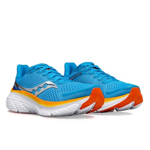 Saucony Men's Guide 17 Running Shoe, Viziblue/Peel, 10 D (M)