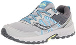Saucony womens Excursion Tr14 Trail Running Shoe, Grey/Blue/Glade, 5 US
