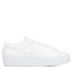 Nike Blazer Low Platform DJ0292-100 Womens Casual Shoes (White/White-Black)