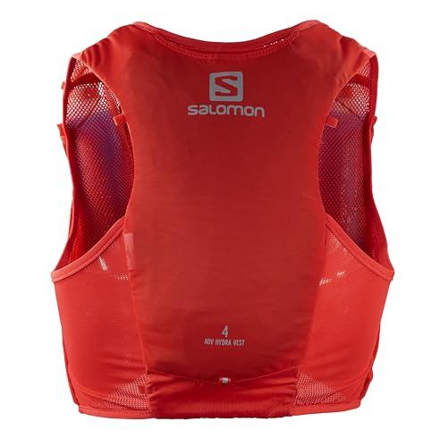 Salomon ADV HYDRA VEST 4 Running Hydration Pack , Fiery Red, M