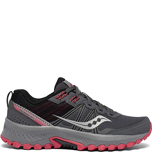 Saucony Women's Excursion TR14 Trail Running Shoe, Charcoal/Coral, 5