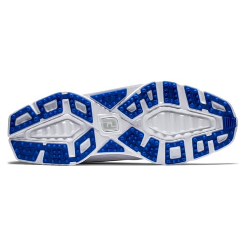 FootJoy Men's Superlites XP Golf Shoe, White/Blue, 12