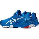 ASICS Women's Sky Elite FlyteFoam LE Volleyball Shoes, 6.5, ELECTRIC BLUE/WHITE
