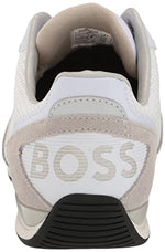 BOSS Saturn Low Profile Suede Trimmed Sneakers