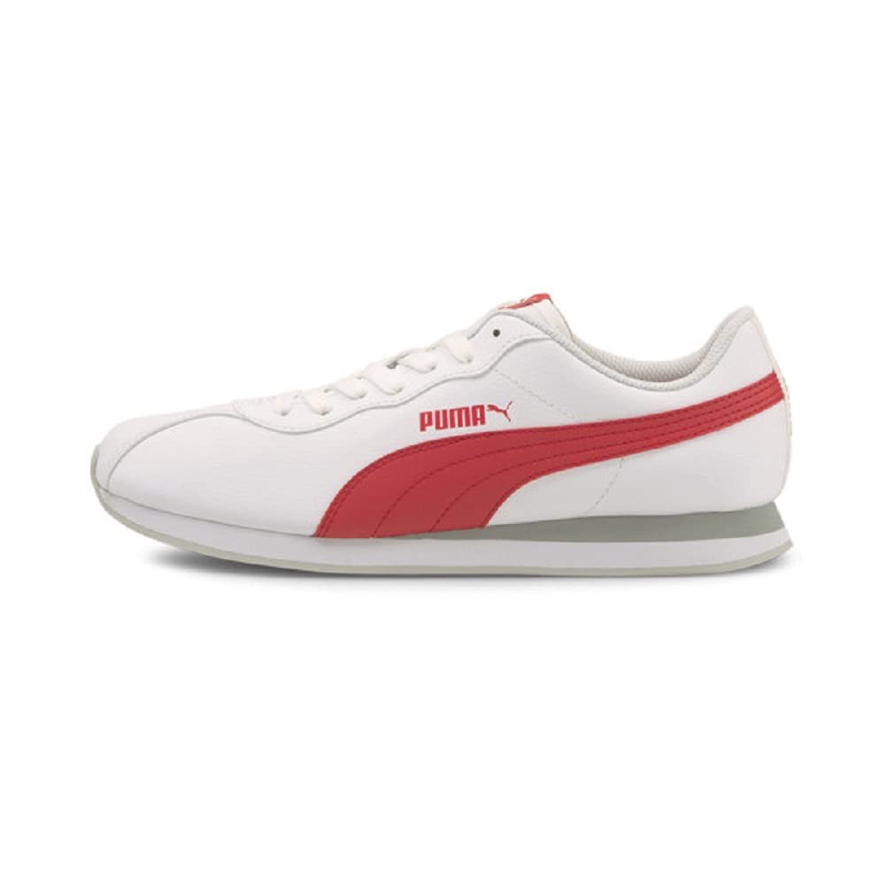 PUMA Turin II Mens Sneakers in White/Poppy Red, Size 12 M