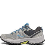 Saucony womens Excursion Tr14 Trail Running Shoe, Grey/Blue/Glade, 5 US