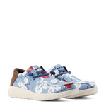 ARIAT Mens Hilo Western Aloha Red White and Blue Pareau Prin 9