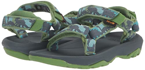 Teva Boy's Hurricane XLT2 Sandal, Dino Meadow Green, 8 Toddler
