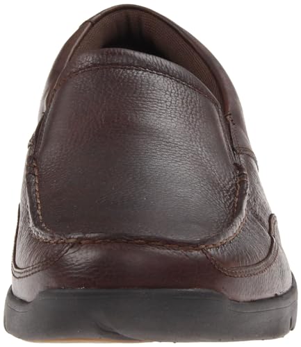 Rockport Men's Eberdon Dark Brown Leather 9 W (EE)-9 W