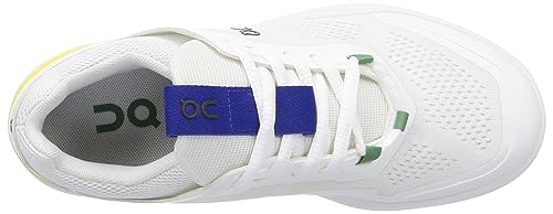On Women's The Roger Spin Sneakers, Undyed-White | Yellow, 10.5 Medium US