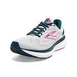 Brooks Women's Glycerin 19 Neutral Running Shoe - Ice Flow/Navy/Pink - 11.5 Wide
