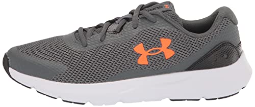 Under Armour Boys' Big Kid Surge 3, (103) Pitch Gray/Jet Gray/White, 5