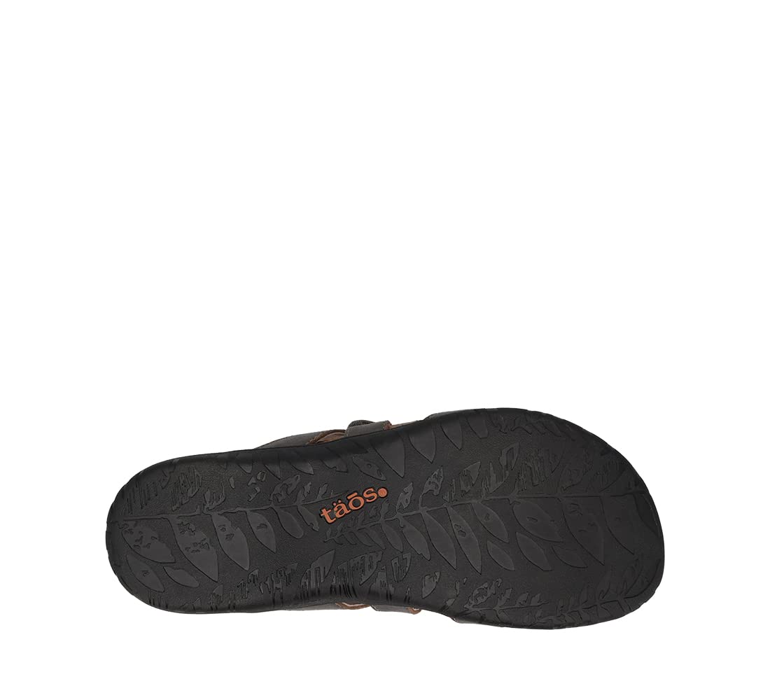 Taos Footwear Women's Braidie Sandal 9 Dark Grey