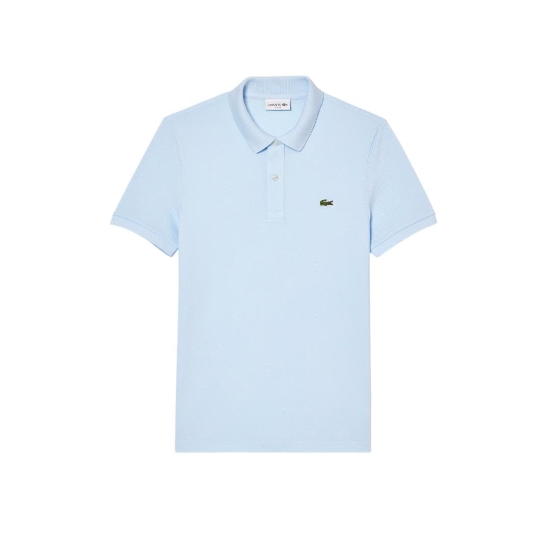 Lacoste Men's Slim Fit L12.12 Short Sleeve Pique Polo, Rill Light Blue, XX-Large