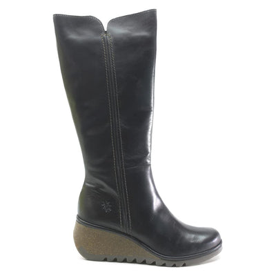 FLY London NELA407FLY Black Oil Suede EU 39 (US Women's 8-8.5) M