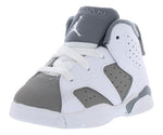 Jordan Baby Boy's 6 Retro (Infant/Toddler) White/Medium Grey/Cool Grey 6 Toddler M