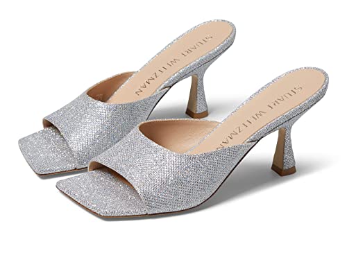 Stuart Weitzman Tia 75 Slide Sandal Crystal 6 B