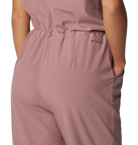 Columbia Women's Anytime Tank Jumpsuit, Fig, Medium