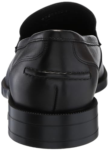 BOSS Tayil Smooth Leather Bit Loafer, Black Currant, 7.5