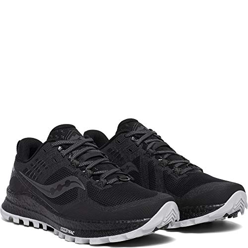 Saucony Women's Xodus 10 Walking Shoe, Black, 6.5 M US