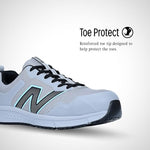 New Balance Women's Aluminum Toe Evolve Industrial Shoe, Grey/Beach, 10.5