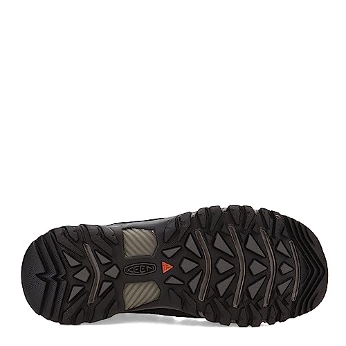 KEEN mens Targhee Exp Low Height Waterproof Hiking Shoe, Black/Steel Grey, 7.5 US