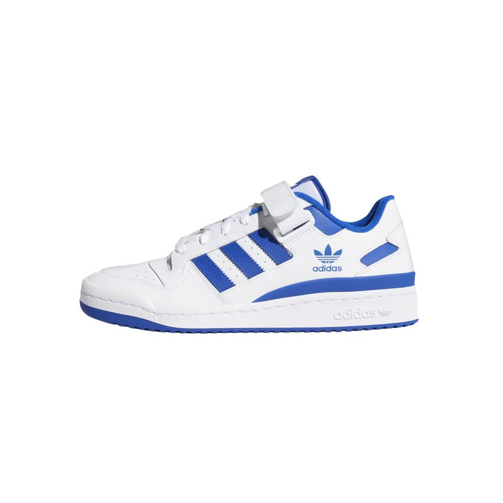 adidas Men's Forum Low Sneaker, FTWR White FTWR White Team Royal Blue, 11.5