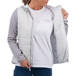 THE NORTH FACE Flare Hybrid Full Zip Womens Fleece Tin Grey XL