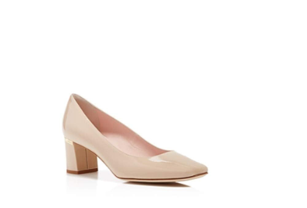 Kate Spade New York Dolores Too Patent Leather Mid Heel Pumps Nude 8M