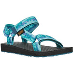 Teva Girls Original Universal Tie-Dye Sandal, Sorbet Blue Coral, 3 Little Kid
