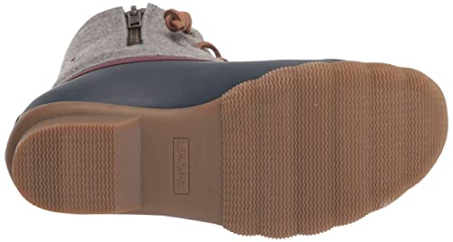 Sperry Women's Saltwater Rain Boot, Grey, 6.5