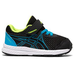 ASICS Baby Boy's Contend 7 TS (Toddler) Black/Digital Aqua 9 Toddler M