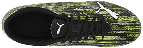 Puma Men's Ultra 4.2 FG/AG Soccer Shoe, Black White-Yellow Alert, 10.5