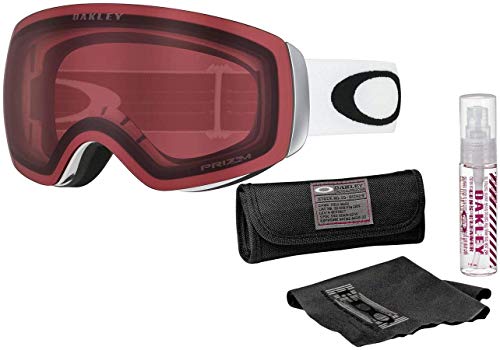 Oakley Flight Deck XM Snow Goggle (Matte White Frame/Prizm Torch Iridium Lens) with Lens Cleaning Kit