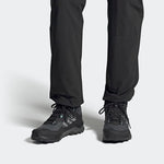 adidas Women's Terrex AX4 Mid Gore-Tex Sneaker, Black/Grey/Mint Ton, 12