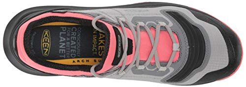 KEEN Women’s Tempo Flex Low Height Lightweight Waterproof Hiking Shoe, Dubarry/Black, 7 M (Medium) US