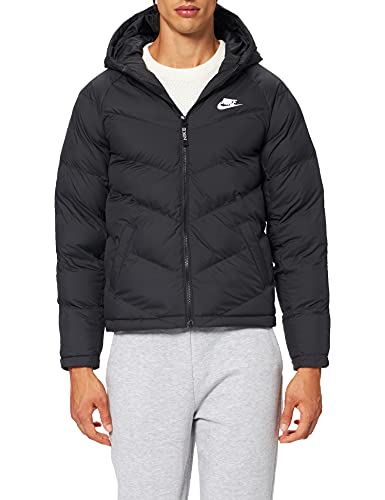 Nike Boy's Sportswear Synthetic Fill Jacket (Little Kids/Big Kids) Black/Black/Black/White MD (10-12 Big Kid)