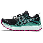 ASICS Women's Trabuco Max Running Shoes, 11, Black/Soothing SEA