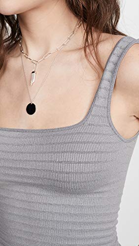 Free People Women's Square One Seamless Cami, Heather Grey, XS-S