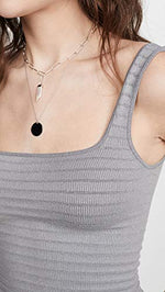 Free People Women's Square One Seamless Cami, Heather Grey, XS-S