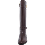 Tory Burch Womens Everly Leather Riding Knee-High Boots Brown 8.5 Medium (B,M)